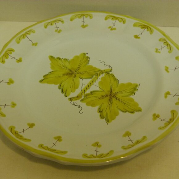 PV ITALY / Italica Ars Hand Painted Floral Set of 4 Salad Plates & 4 Mugs NOS - Picture 6 of 12